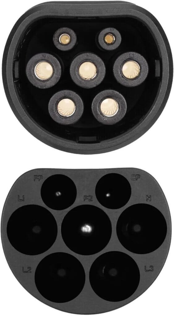 Type 2 - Type 2 (ევროპული ელ. ავტომობილებისათვის)