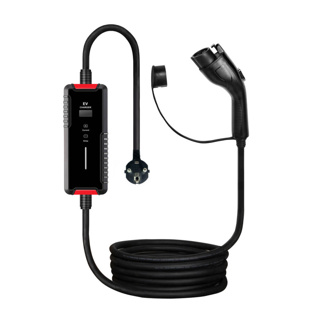 Portable EVSE with LCD